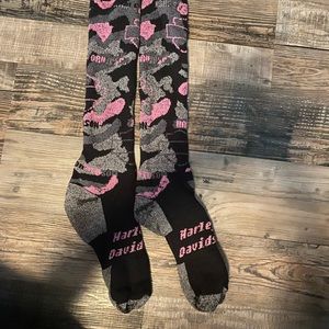 Harley Davidson warm knee high winter socks